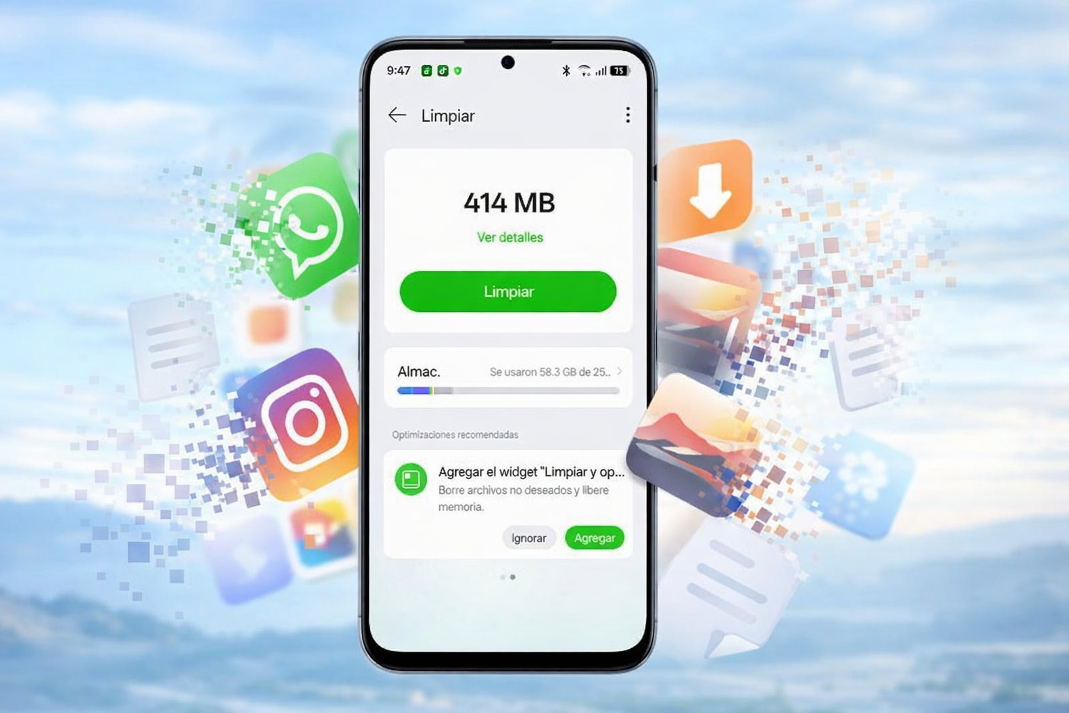 almacenamiento smartphone